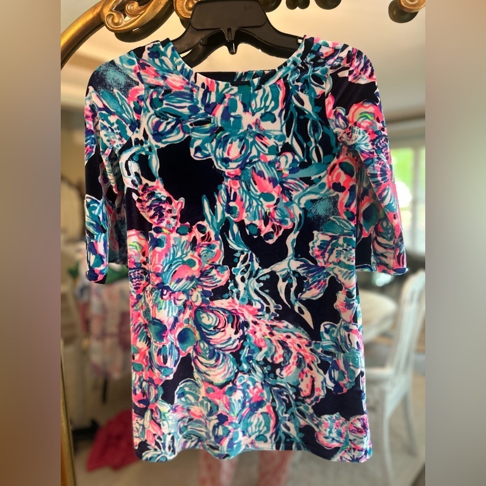 Girls Lilly Pulitzer Floral Print Dress